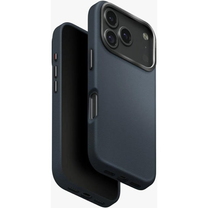 Hoes voor Apple iPhone 17 Pro, UNIQ, Lyden Leatherette, Blauw