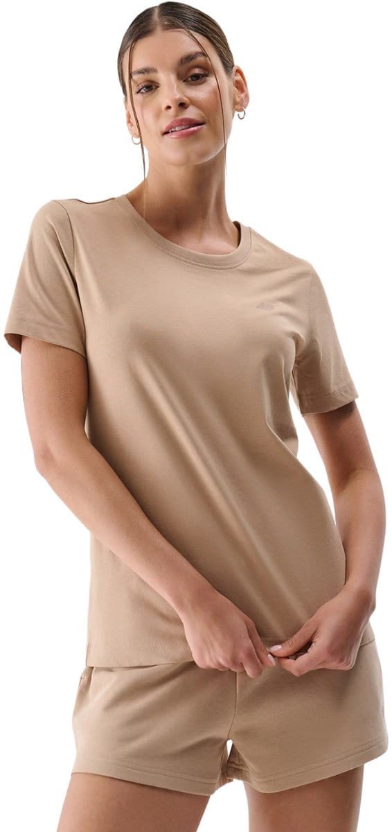 4F T-shirt Dames Beige - Maat M