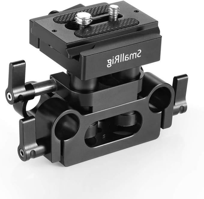 Universele Basisplaat met 15mm Rail Steun Systeem, Hoogte Verstelbaar voor Camera Accessoires