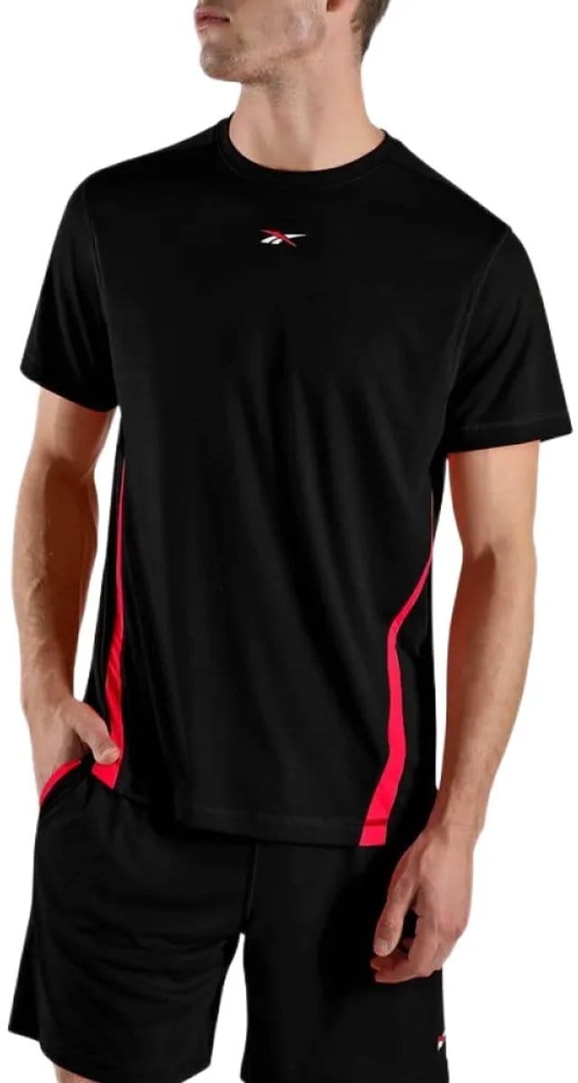 Reebok Blocked T-shirt Met Korte Mouwen Zwart 2XL Man