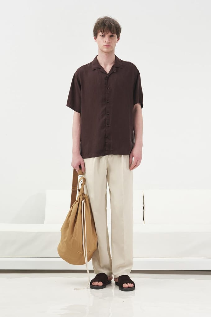 Korte Mouwen Linnenmix Shirt met Knopen sluiting