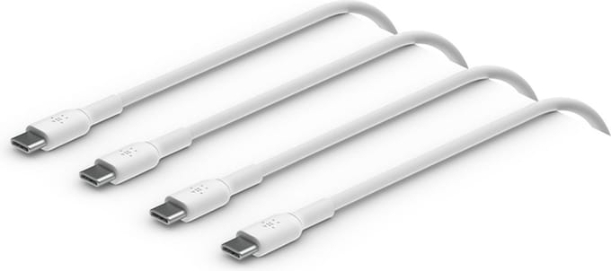 Belkin BOOST↑CHARGE - USB-C naar USB-C Kabel - 1 Meter - 60W - Wit - 2-Pack