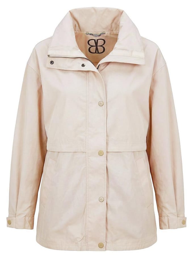 Jas een afknoopbare capuchon Van BASLER beige