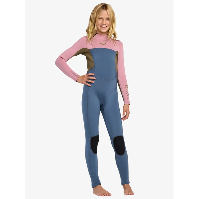 2026 Roxy Junior Prologue+ 4/3mm Rug Ritssluiting Wetsuit -