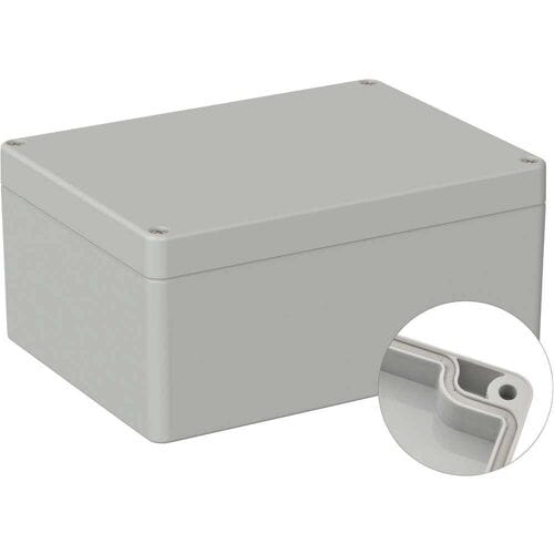 TRU COMPONENTS TC-9065680 Industriële behuizing 160 x 120 x 75 ABS Grijs-wit (RAL 7035) 1 stuk(s)