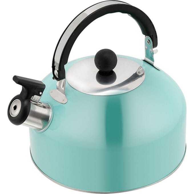 Fluitende theepot met platte bodem van roestvrij staal voor inductiekookplaat, 3L groot white
