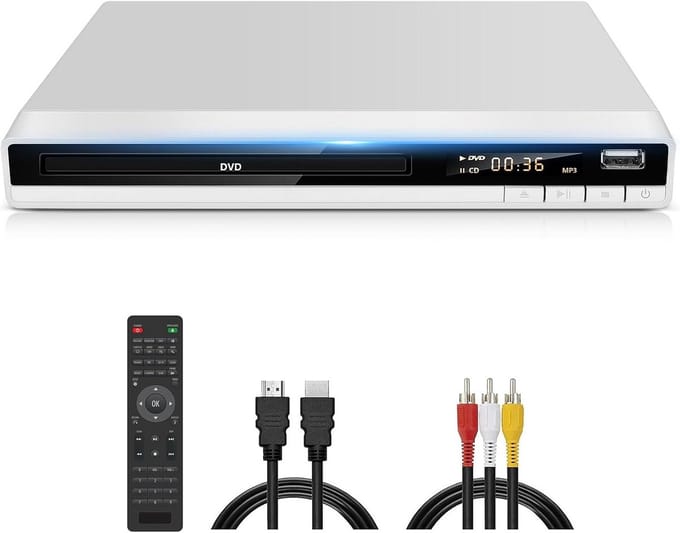 Regiovrije DVD/CD Speler met HDMI, Full HD 1080P, USB-aansluiting & Multiformaat Ondersteuning