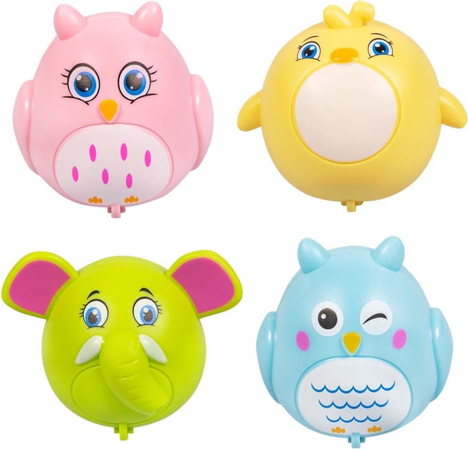 Boland - Set 4 terugtrekautootjes Dieren - Dieren