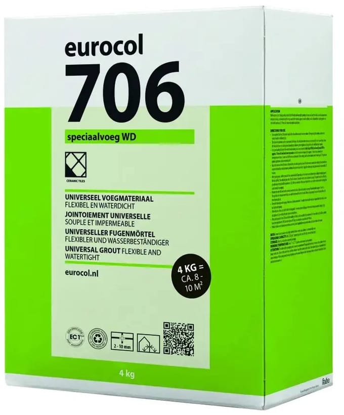 Eurocol 706 speciaal voegmortel zilvergrijs 4kg