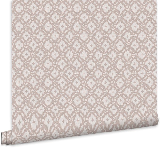Laura Ashley Whitebrook Behang - Ruit - 10mx52cm - Beige