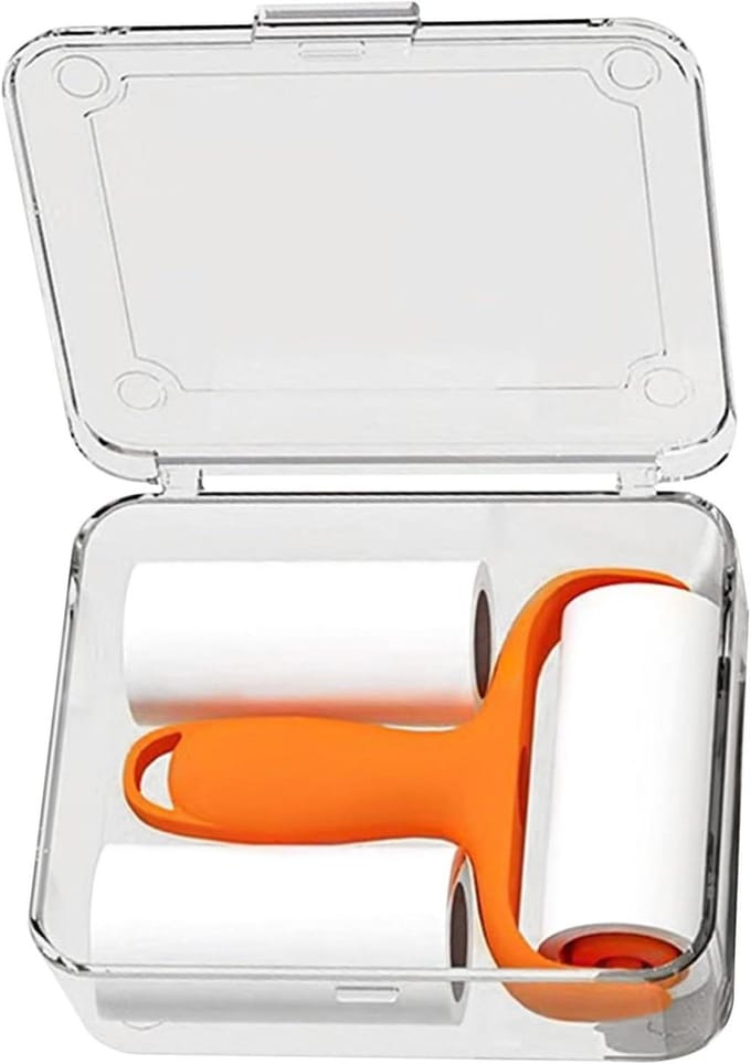 Pluizenroller Reisformaat - Haarverwijderaar Kleding - Snel Schoonmaken - Compact Ontwerp - 9.8 x 7.8 x 3.2 cm - Blauw