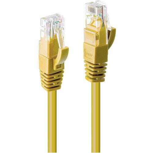 LINDY 48067 RJ45 Netwerkkabel, patchkabel CAT 6 U/UTP 10.00 m Geel Snagless 1 stuk(s)
