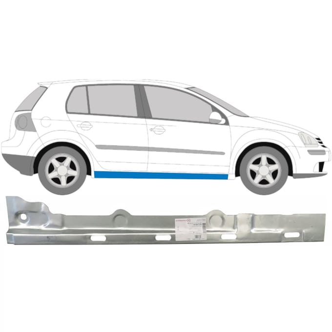 Binnenste reparatie dorpel voor Volkswagen Golf 5 2003-2009 / Rechts