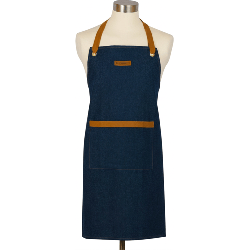 Le Creuset chef schort - denim blauw, 88 cm
