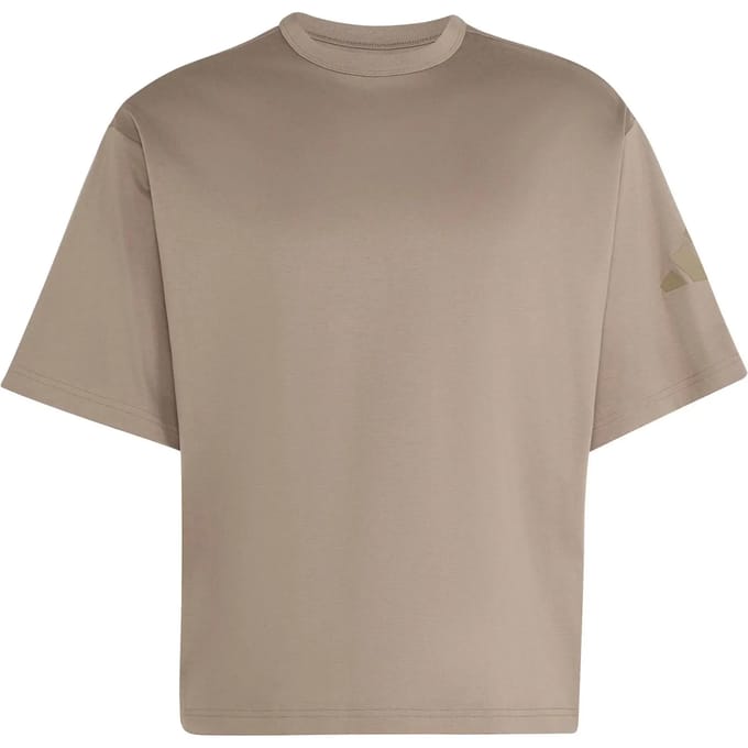 Adidas Soft Lux T-shirt Met Korte Mouwen Bruin S / Regular Man