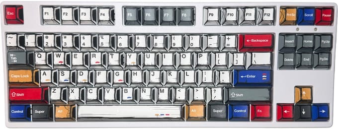 Graphite Keycaps - Multicolor Keycaps voor Gaming Toetsenbord - Cherry - PBT - Dye-Sub - 136 Keys