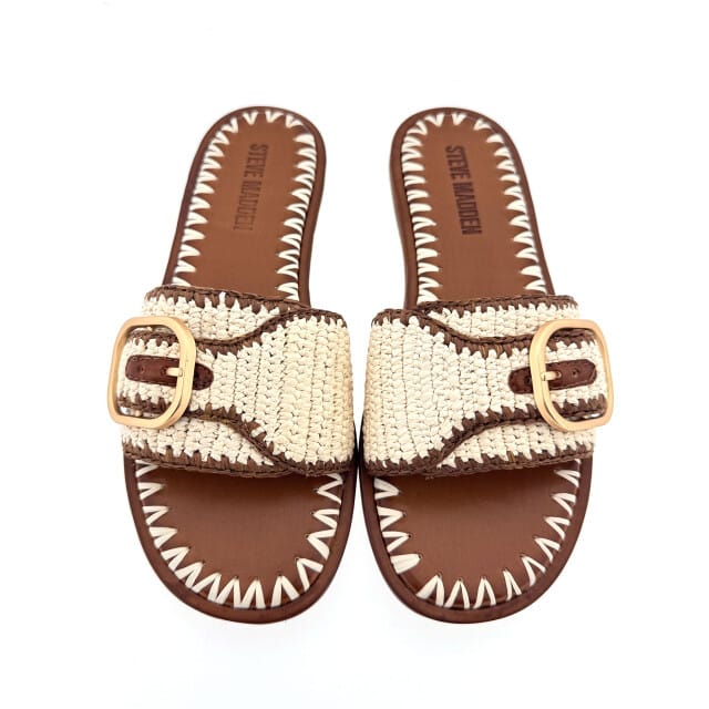 Steve Madden Seabreeze slipper bruin / combi, 41 / 7