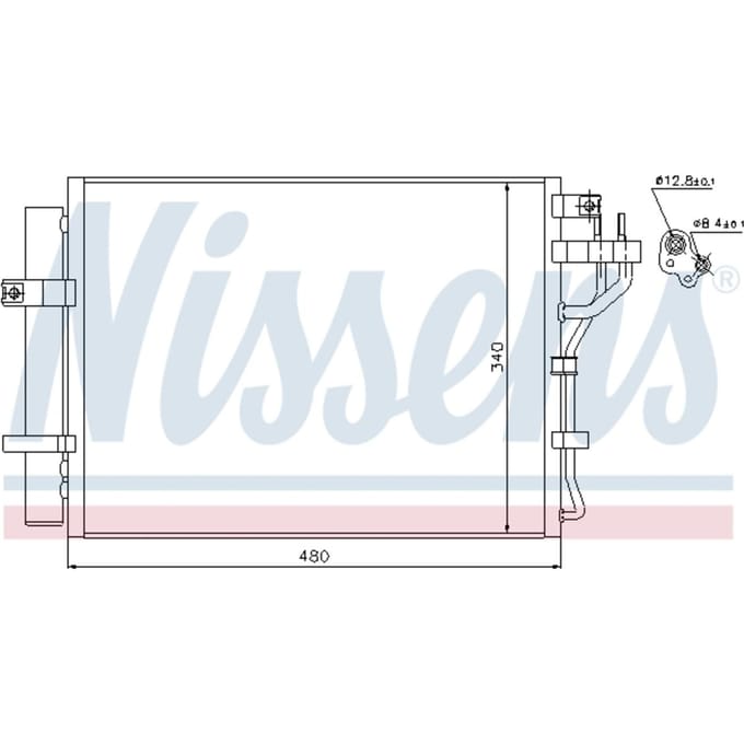 Condensator, airconditioning NISSENS 940219
