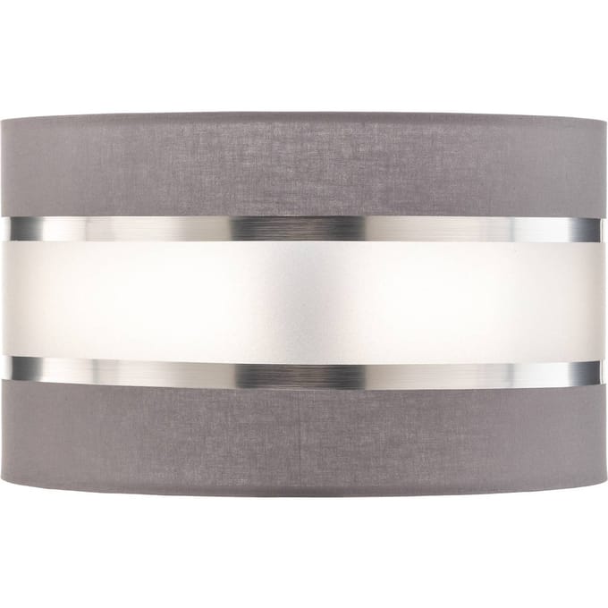 HELAM Lampenkap Helen E27 Ø25/hoogte 15cm grijs/zilver