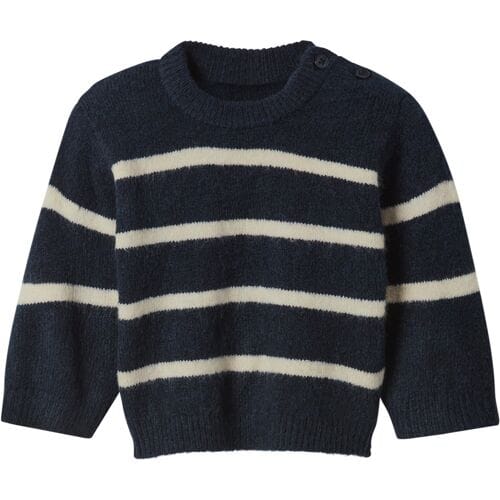LUPILU Gebreide baby trui (Marineblauw, 62/68)