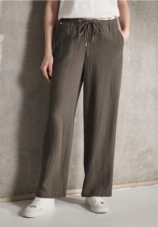 Mousseline broek Wide Legs