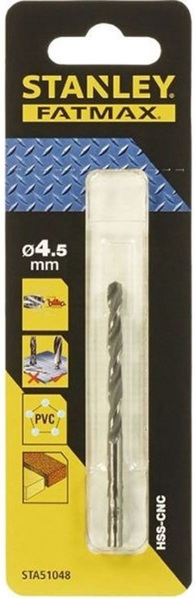 Stanley Fatmax Hss-metaalboor Precisie - Diam. 4,5x80mm