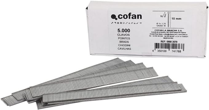 5000 Stuks Nagels 1 x 1,25 mm voor Professioneel Gebruik