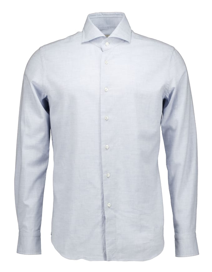 Xacus Washed Shirt Lange Mouw Overhemden Lichtblauw 721ml/31148
