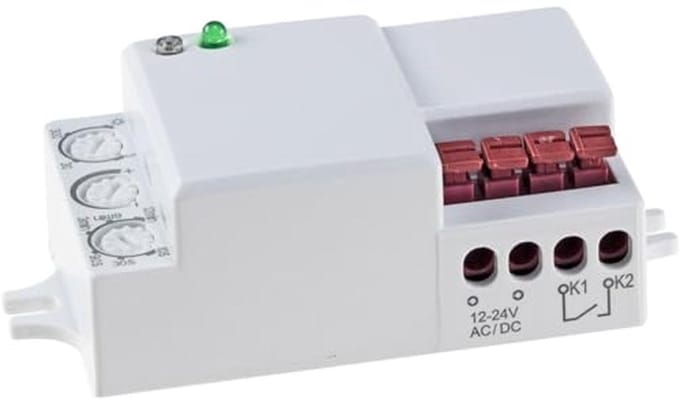 Bewegingsmelder 12V tot 24V 360° HF voor wand- en plafondlampen
