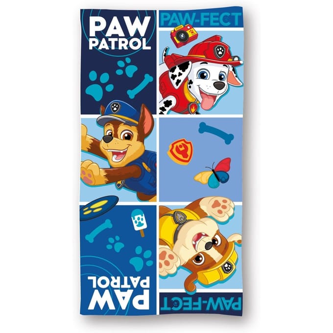 Paw Patrol strandlaken Paw-fect sneldrogend 70 x 140 cm - polyester