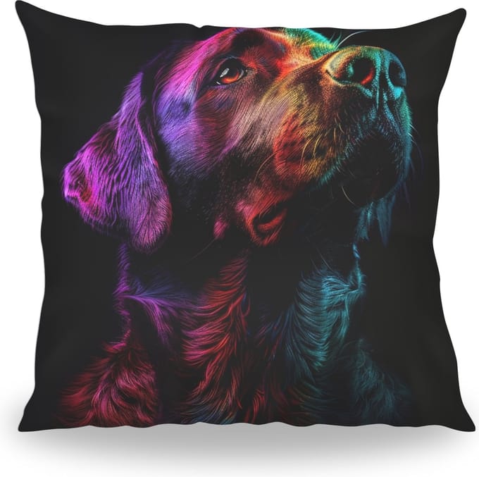 Kussen - Huisdier Portret - Labrador 1 Color - 30 cm