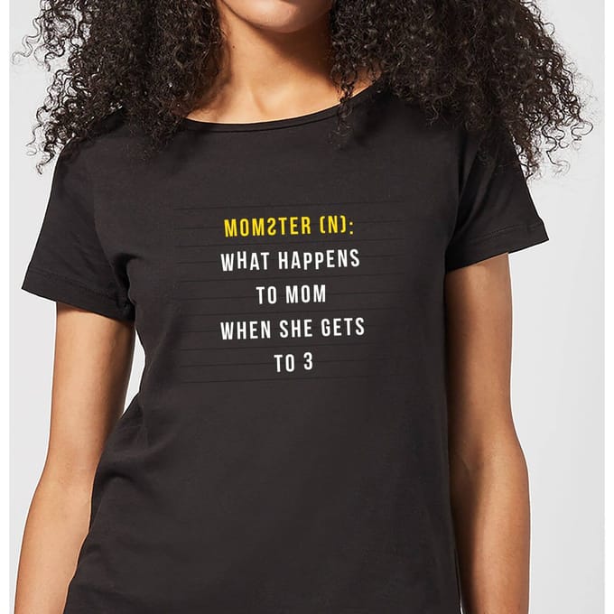 Momster Women's T-Shirt - Black - 3XL