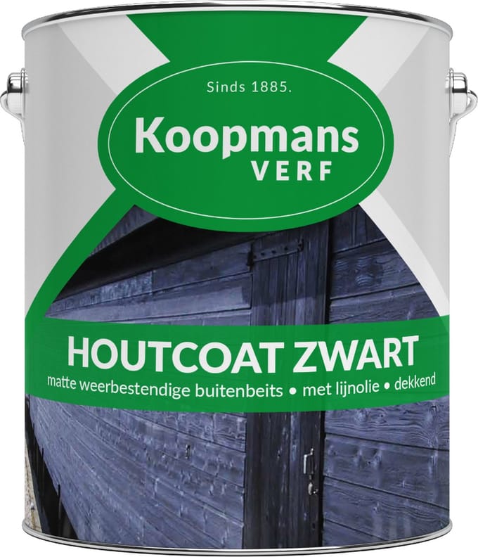 Koopmans houtcoat zwart - 2,5 liter