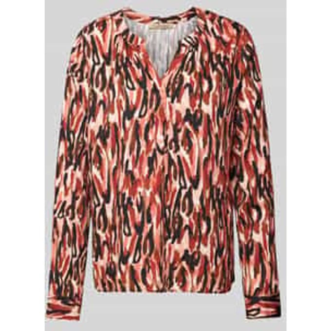 Regular fit blouse met tuniekkraag, model 'New Vince'