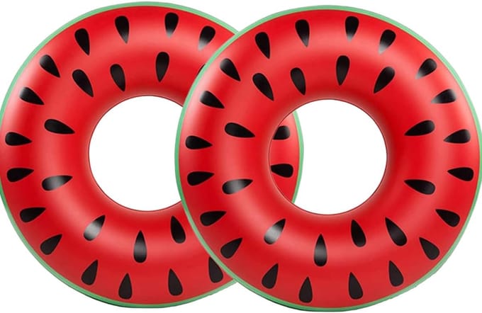 Grote Opblaasbare Zwemband Donuts Stijl voor Volwassenen - 120 cm