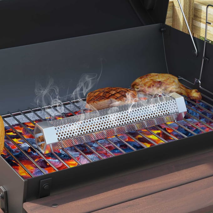vidaXL Grill extérieur Ø 40 x 80 cm Acier Noir