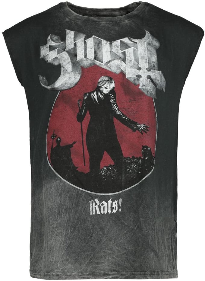 Ghost Tanktop - Rats - S tot 4XL - voor Mannen - grijs