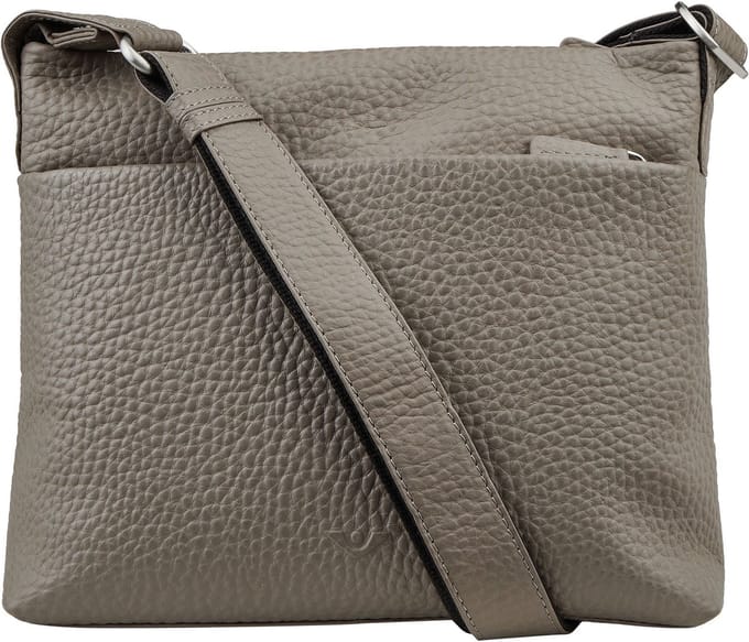 VOi schoudertas Hirsch Bristol Crossover Bag Sand Taupe