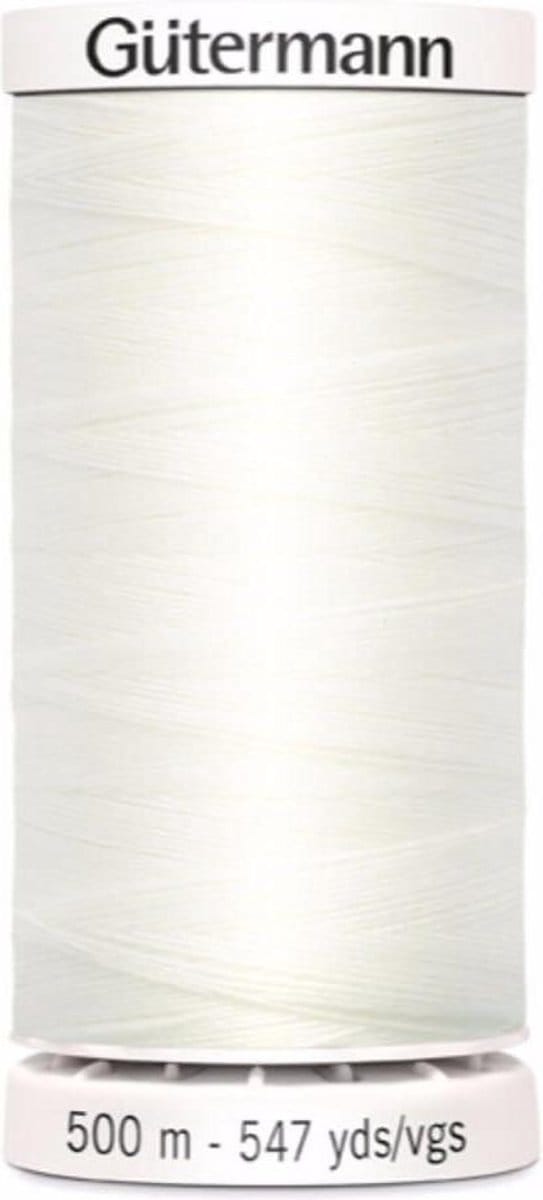 GÜTERMANN ALLES-NAAIGAREN 500M, Col.111 OFF-WHITE, PER STUK.