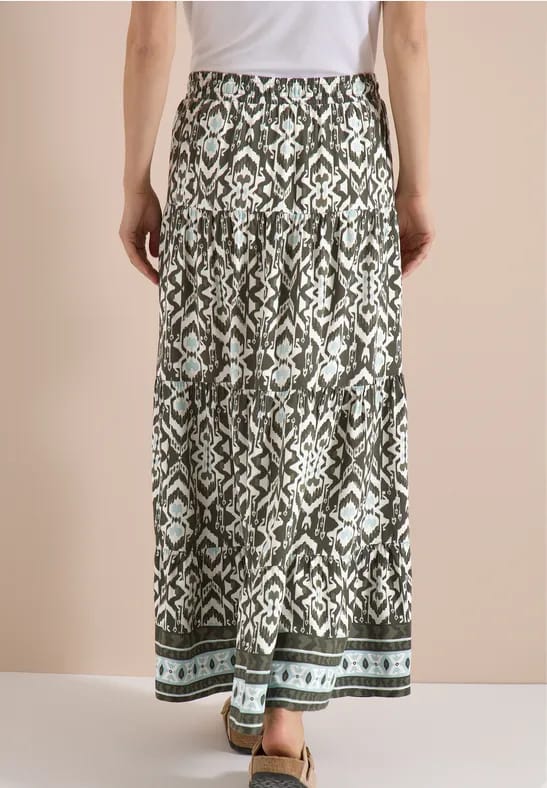 Midirok met grafisch patroon