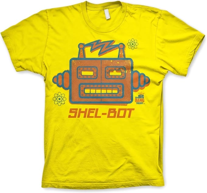 The Big Bang Theory Heren Tshirt -M- Shel-Bot Geel