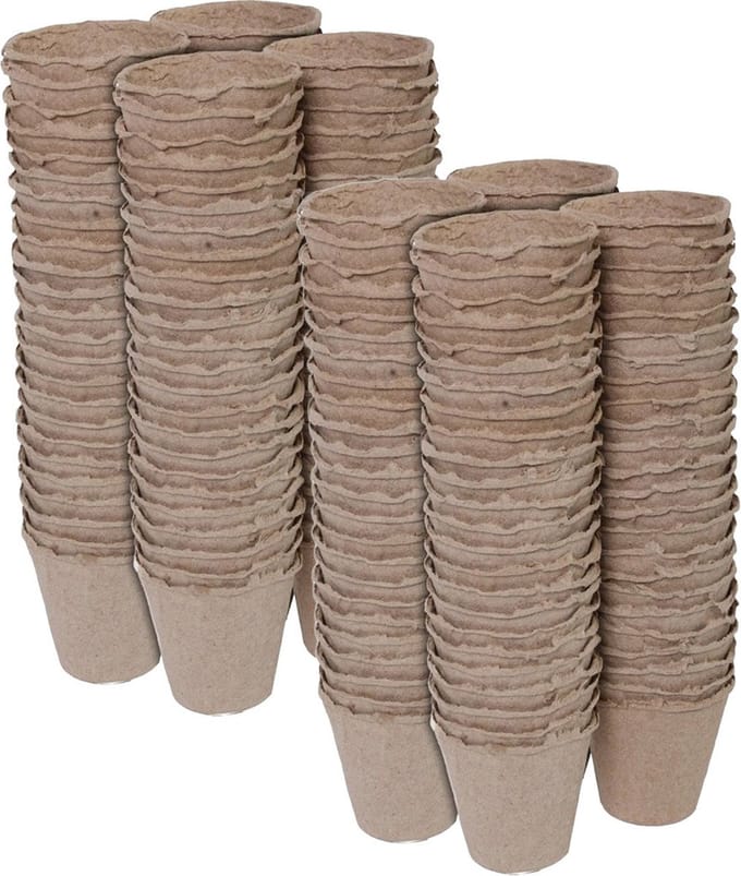 Talen Tools Stekpotje / kweekpot - 192x stuks - 6 cm - turfpotjes
