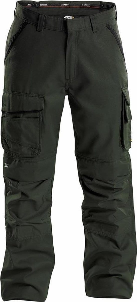 DASSY Connor DNA Canvas Werkbroek Groen/Zwart