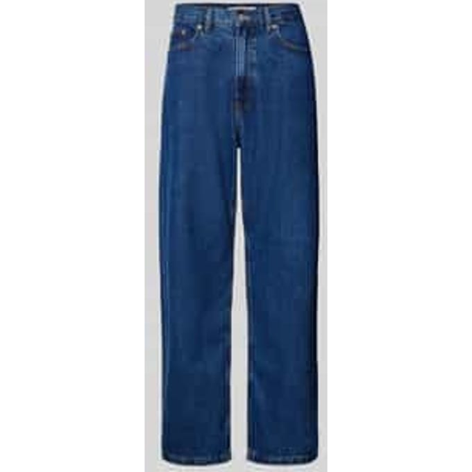 Baggy fit jeans met labeldetails