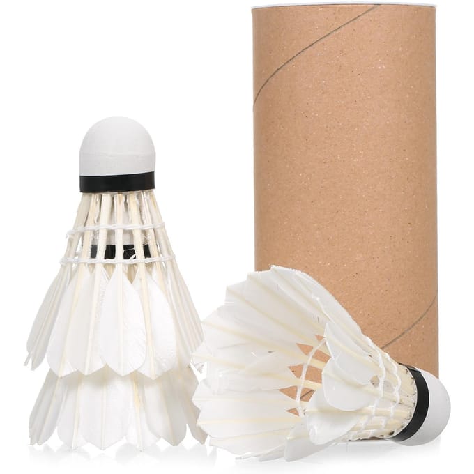 Volants de Badminton, 3 pièces, balles de sport d'intérieur et d'extérieur, coupe-vent avec un excellent 3pcs white