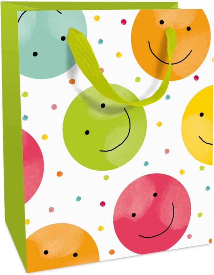 Tasje 12x15x6 cm Happy Smileys