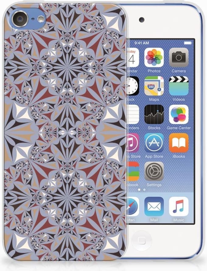 Apple iPod Touch 5 | 6 TPU Siliconen Hoesje Flower Tiles