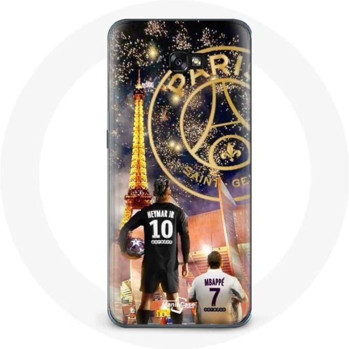 Coque pour Samsung Galaxy A3 2017 PSG Neymar et Mbappé Joyeux noël