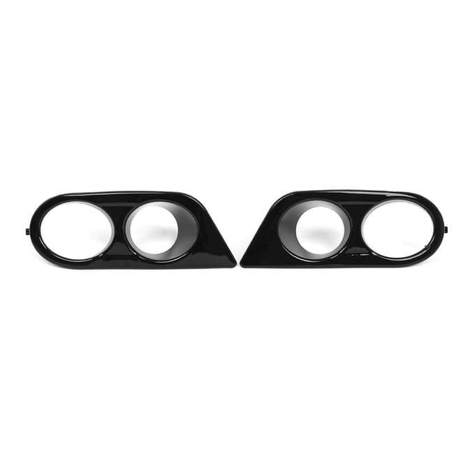 Mistlampframes voor de voorbumper, vervanging voor mistlampkappen voor BMW E46 M3 2001-2006 black