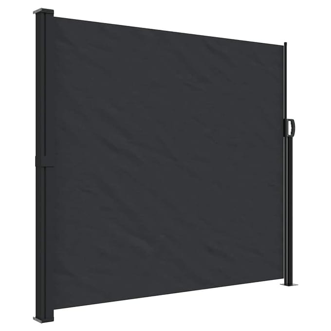 vidaXL - Windscherm - uittrekbaar - 180x600 - cm - zwart
